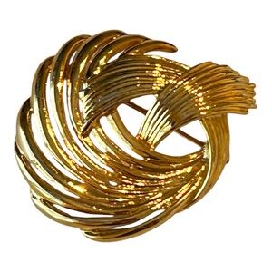 Elegant Gold-Tone Brooch